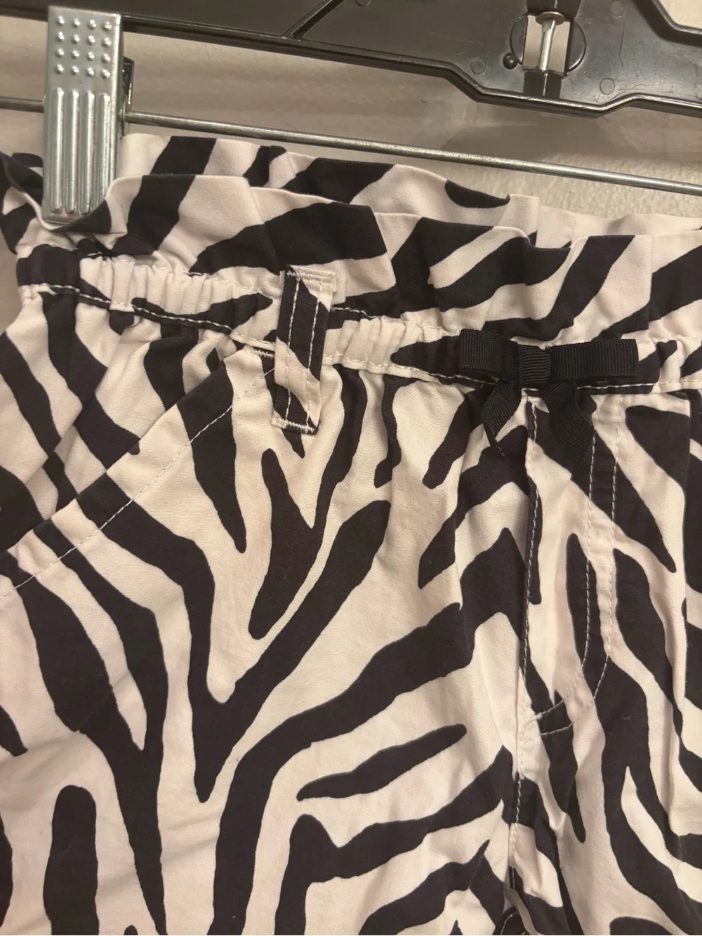 Zebra Print girls Gymboree size  7 Casual Shorts - Black & White
